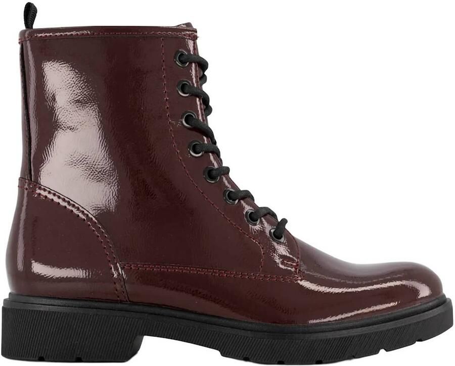 Graceland lakleren veterboots met profielzool bordeaux