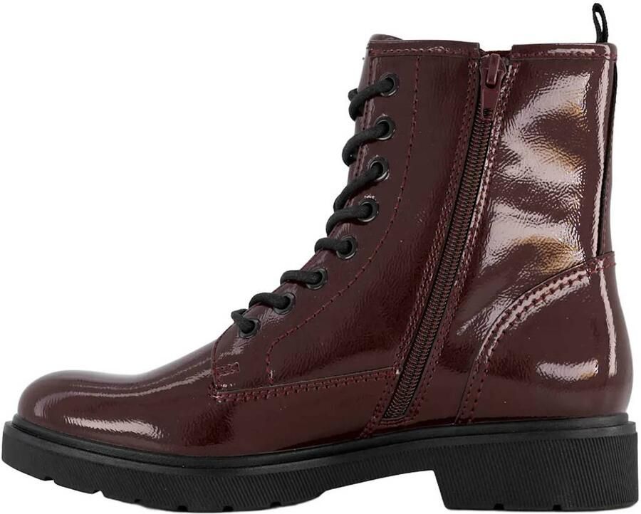 Graceland lakleren veterboots met profielzool bordeaux - Foto 3