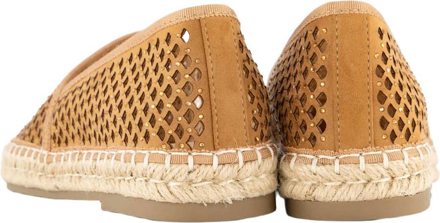 Graceland leren espadrilles cognac - Foto 3