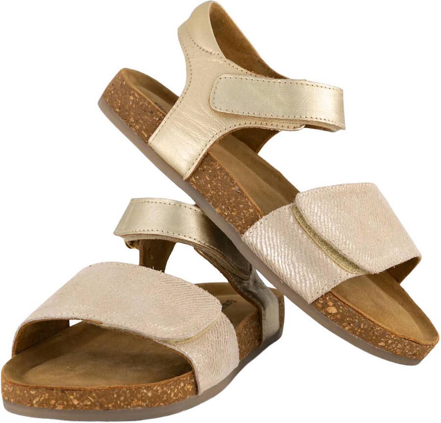 Graceland leren sandalen goud - Foto 2