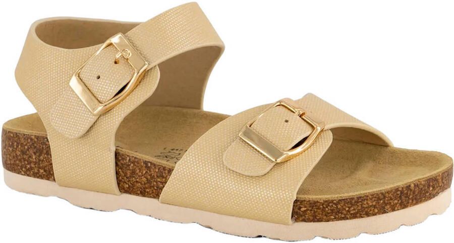 Graceland leren sandalen goud - Foto 3