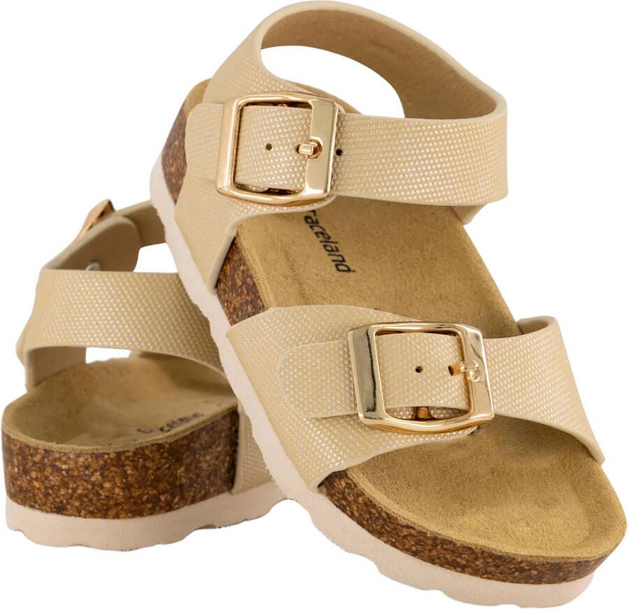 Graceland leren sandalen goud - Foto 2