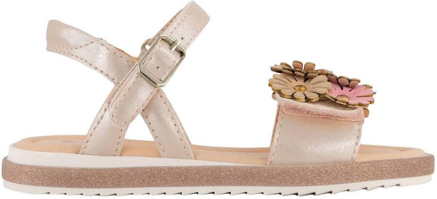 Graceland leren sandalen lichtroze metallic