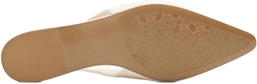 Graceland leren slingback loafers ecru - Foto 3