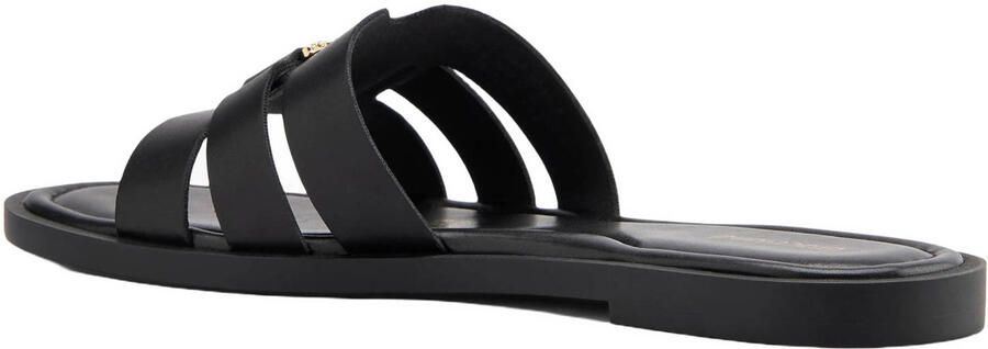 Graceland leren slippers zwart - Foto 3