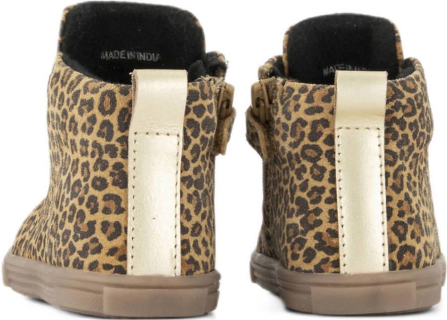 Graceland leren sneakers cognac zwart - Foto 3