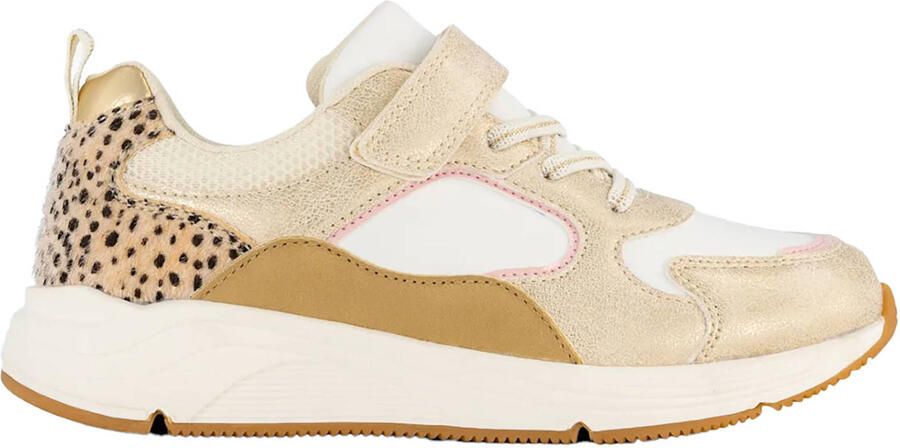 Graceland leren sneakers goud