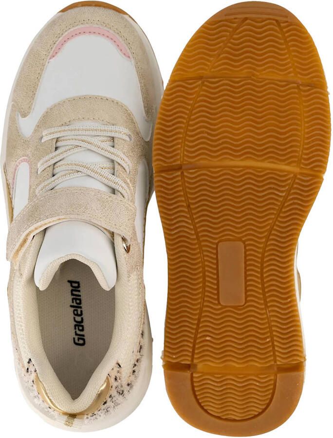 Graceland leren sneakers goud - Foto 2