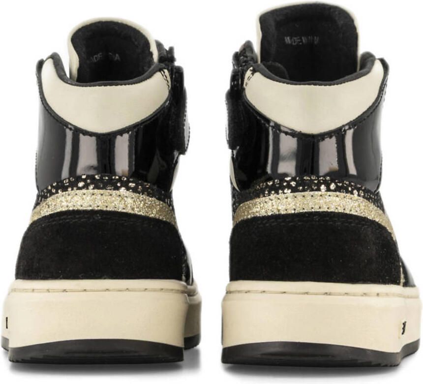 Graceland leren sneakers zwart goud - Foto 2
