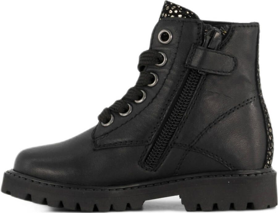 Graceland leren veterboots zwart - Foto 2