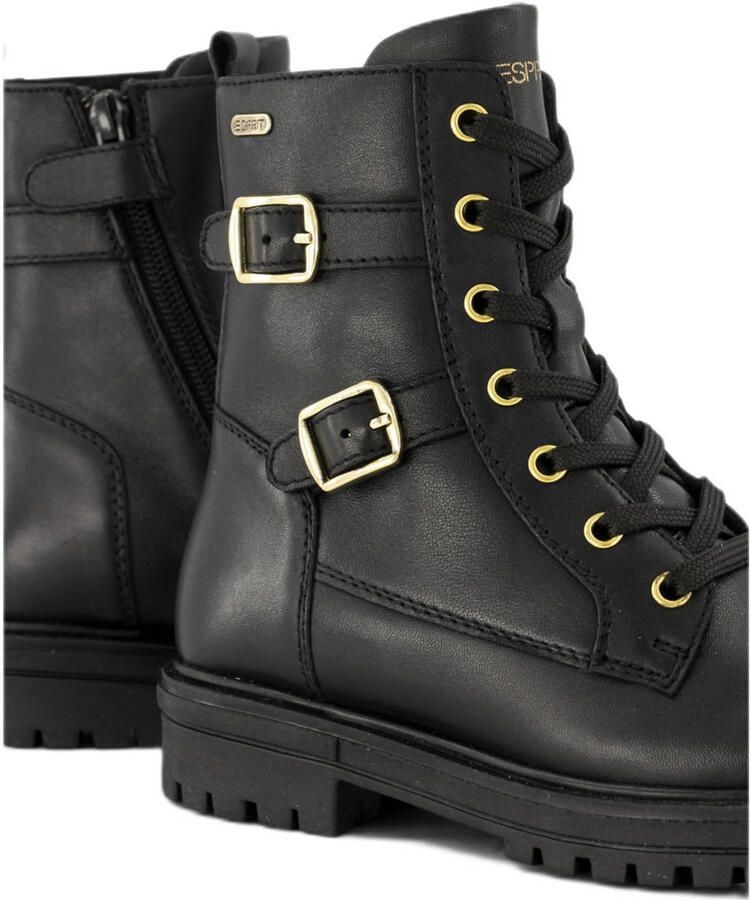 Graceland leren veterboots zwart - Foto 3
