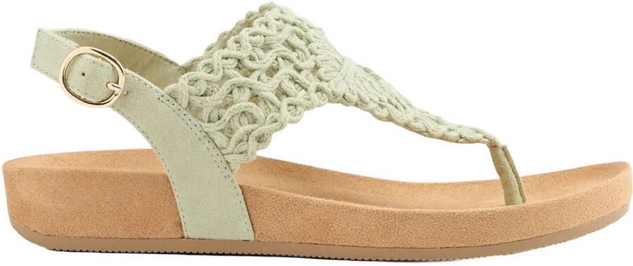 Graceland sandalen groen