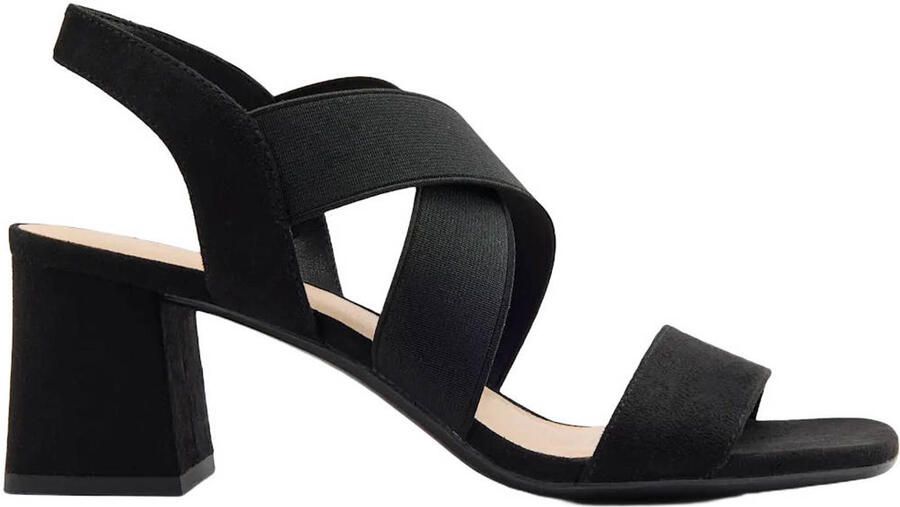 Graceland sandalen met blokhak zwart