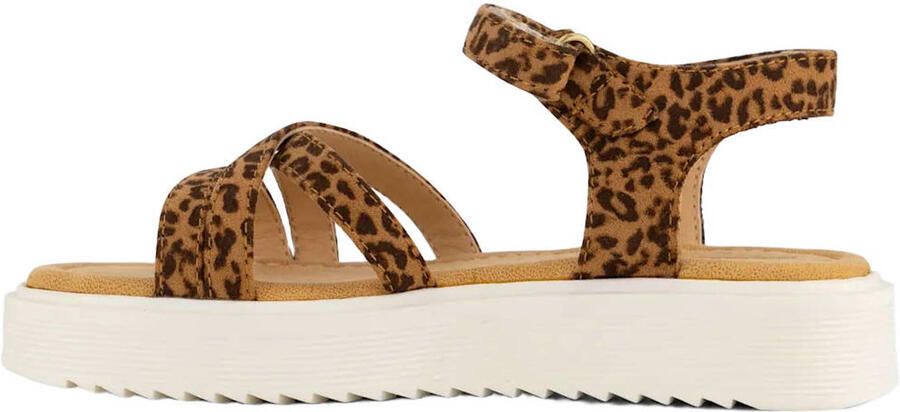 Graceland sandalen met panterprint bruin - Foto 3