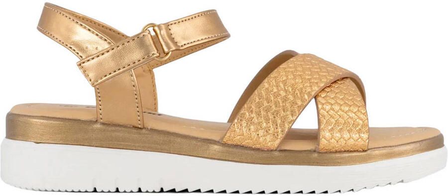 Graceland sandalen metallic goud