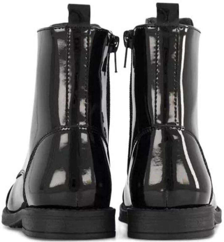 Graceland schoolkind lak veterboots zwart - Foto 2