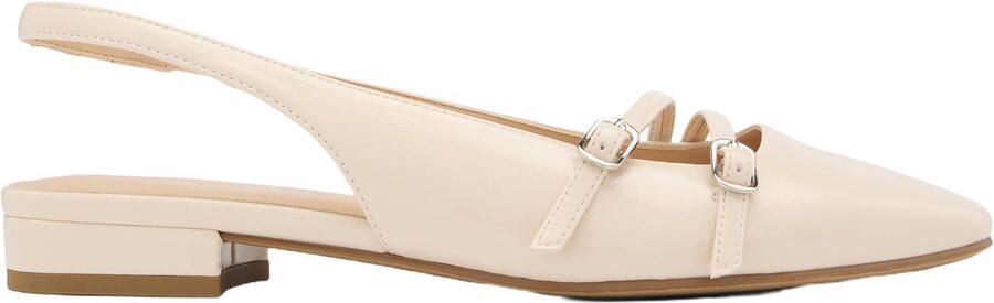 Graceland slingback loafers beige