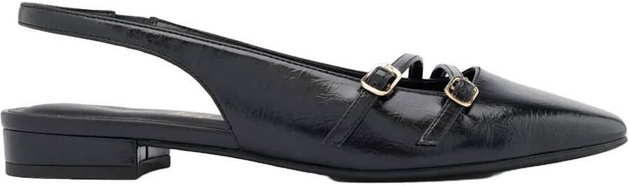 Graceland slingback loafers zwart