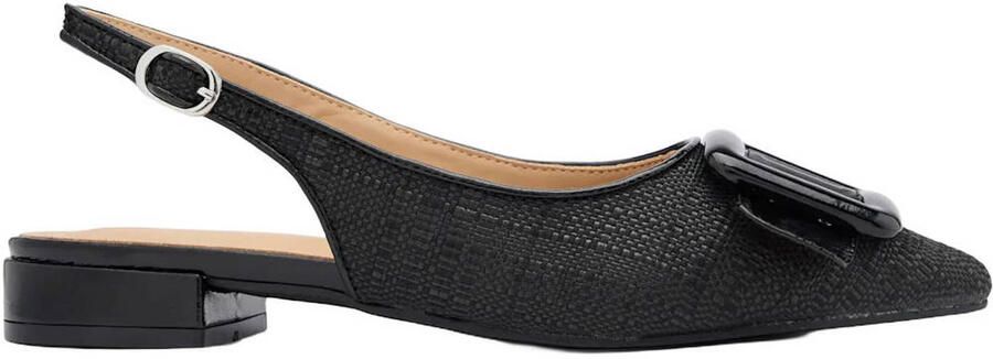 Graceland slingback loafers zwart
