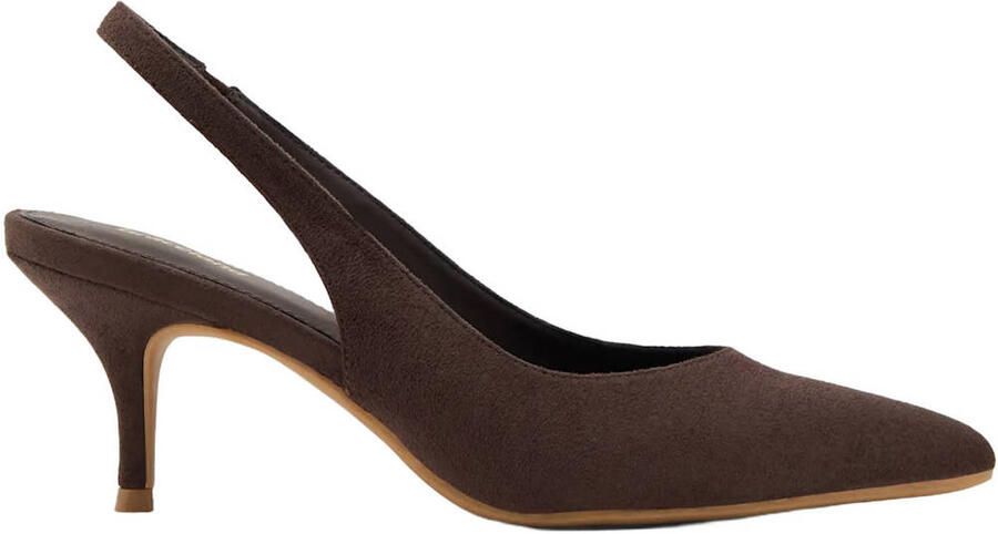 Graceland slingback pumps donkerbruin