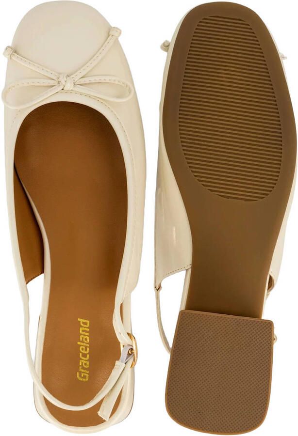 Graceland slingback pumps ecru - Foto 3