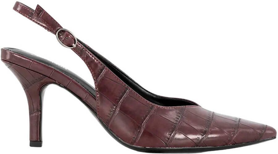 Graceland slingback pumps met hak en dierenprint bordeaux