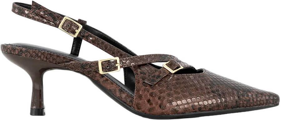 Graceland slingback pumps met hak en dierenprint bruin