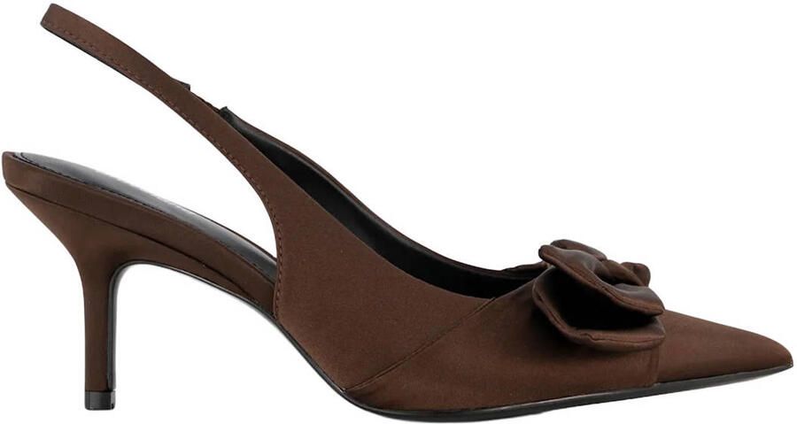 Graceland slingback pumps met naaldhak bruin