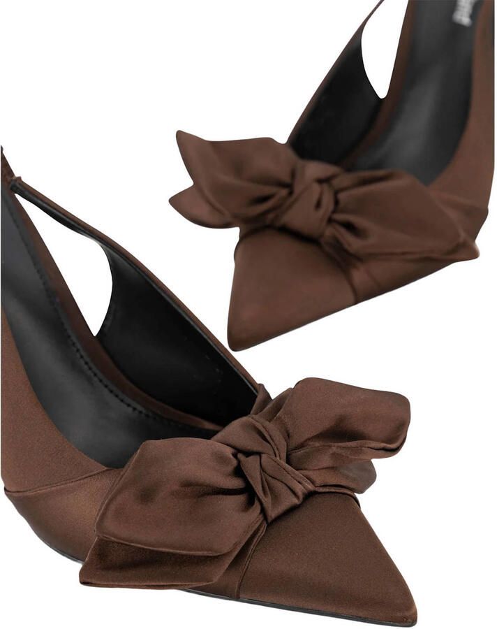 Graceland slingback pumps met naaldhak bruin - Foto 2