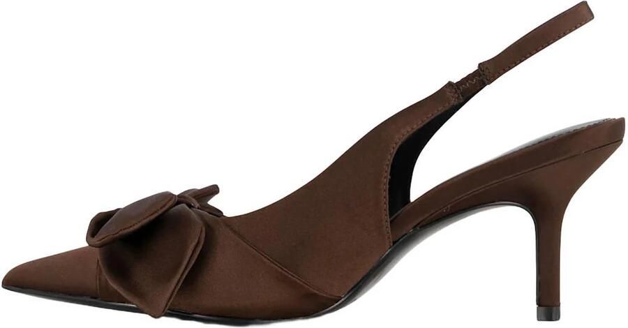Graceland slingback pumps met naaldhak bruin - Foto 3