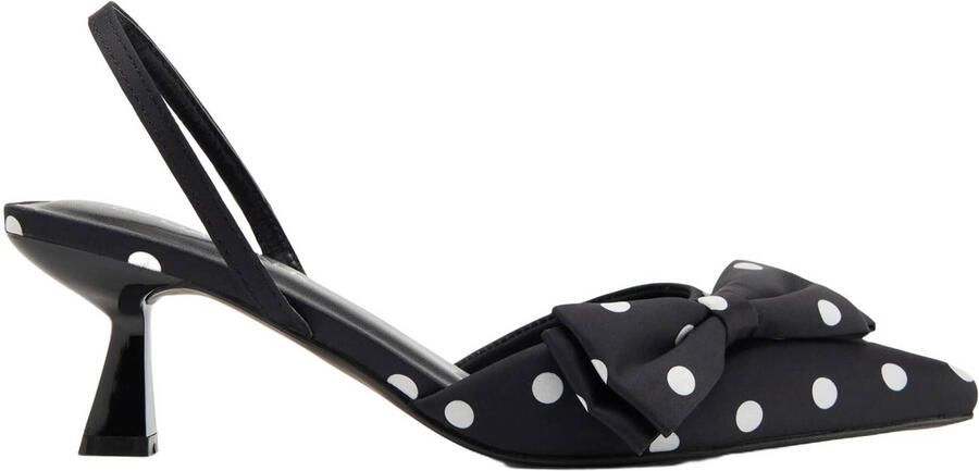 Graceland slingback pumps met stippen zwart