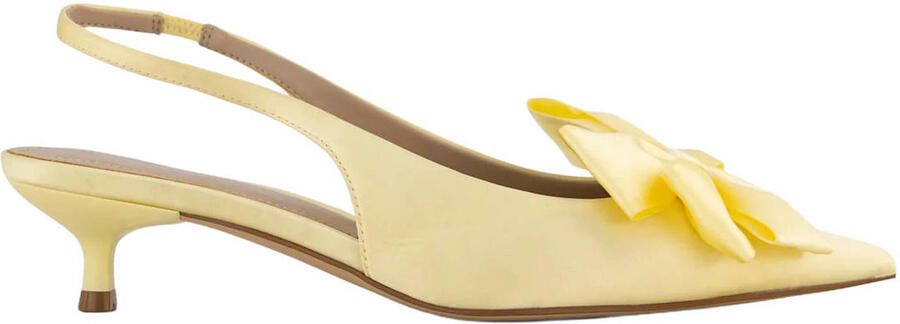 Graceland slingback pumps met strik geel
