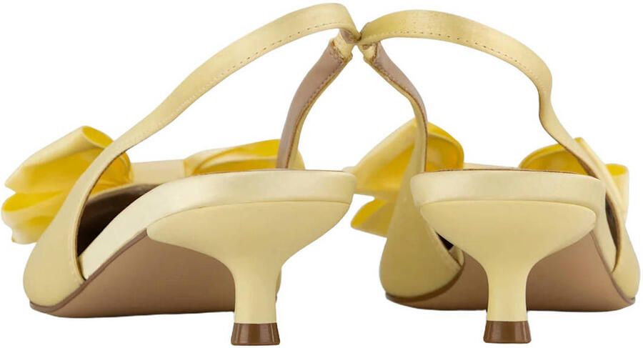 Graceland slingback pumps met strik geel - Foto 2