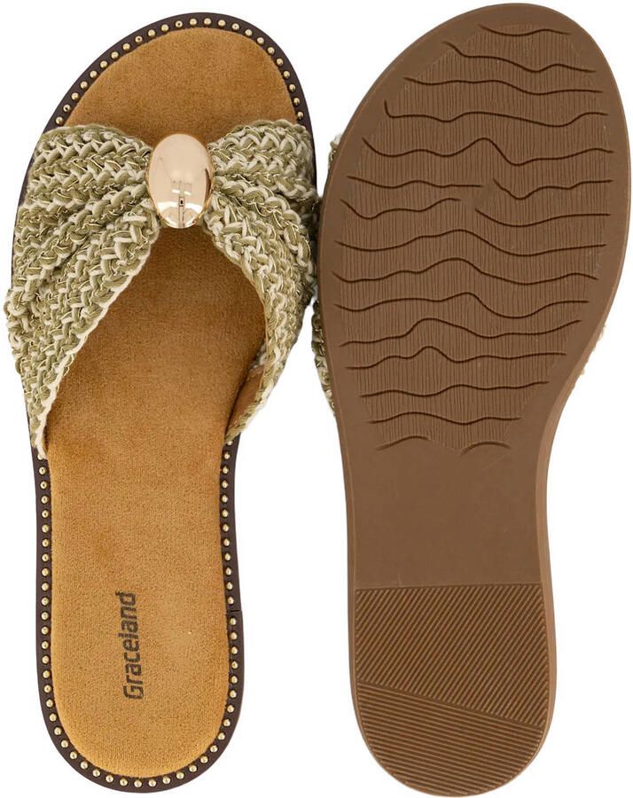 Graceland slippers groen - Foto 2