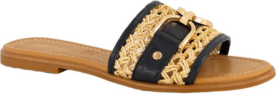 Graceland slippers zwart beige - Foto 3