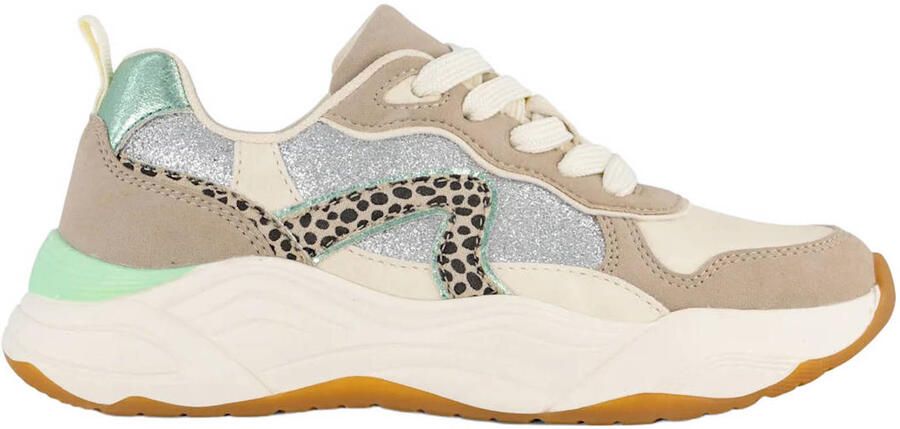 Graceland sneakers beige groen