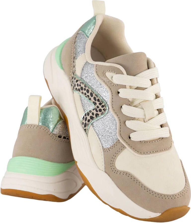 Graceland sneakers beige groen - Foto 2