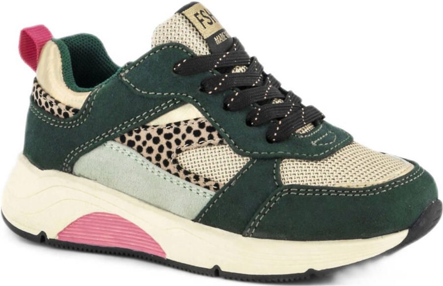 Graceland sneakers donkergroen beige - Foto 2