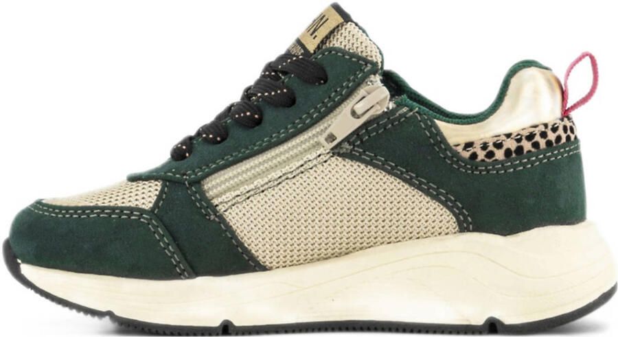 Graceland sneakers donkergroen beige - Foto 3