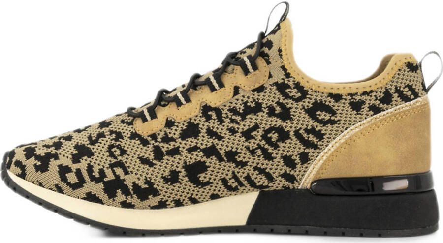 Graceland sneakers met panterprint beige zwart - Foto 3