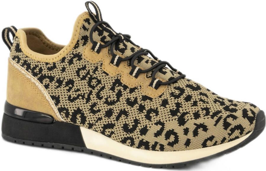 Graceland sneakers met panterprint beige zwart - Foto 2