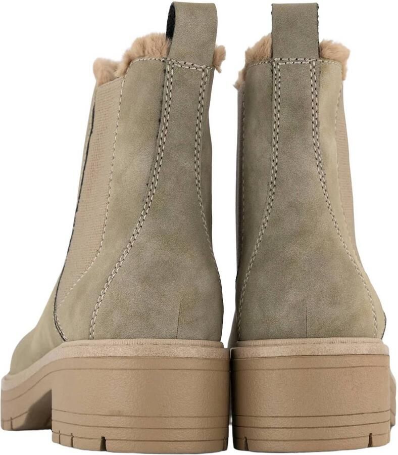 Graceland suède chelsea boots met profielzool kaki - Foto 3