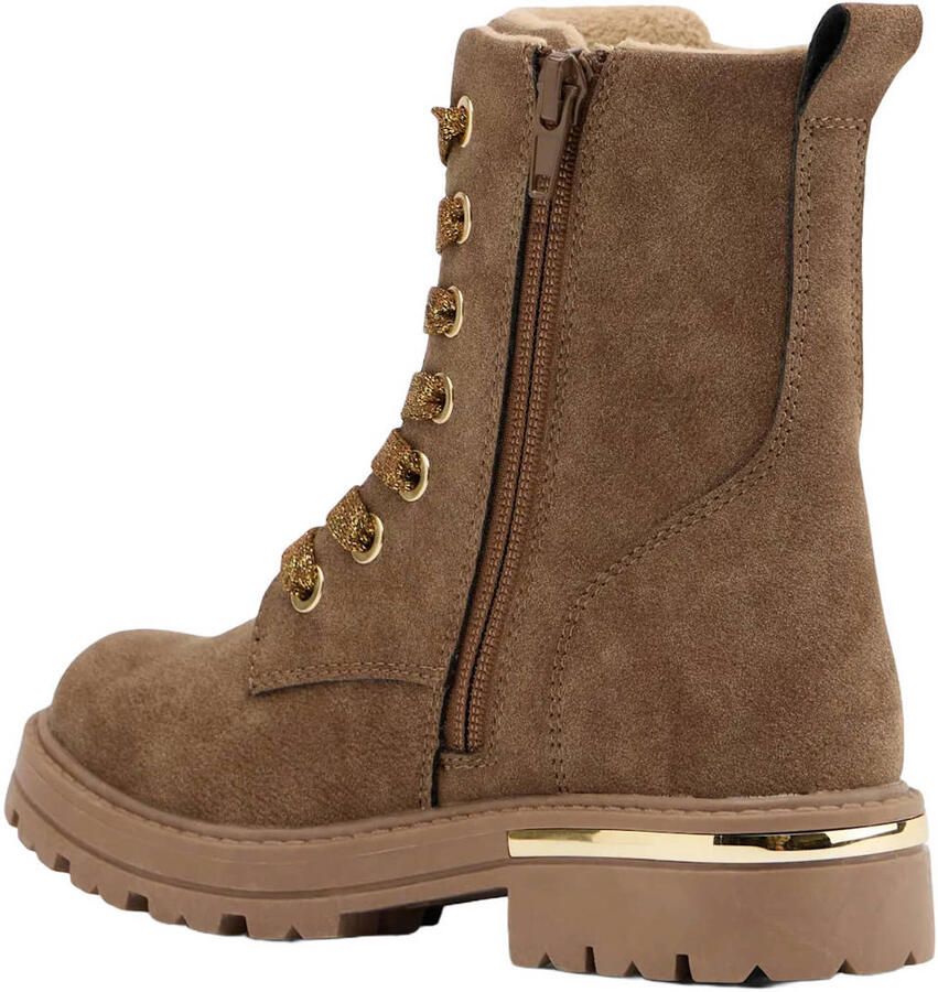 Graceland suède enkelboots met profielzool bruin - Foto 2