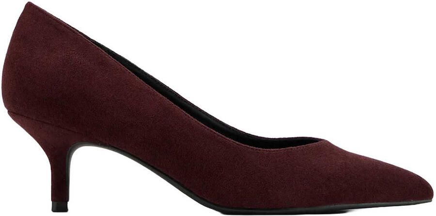 Graceland suède pumps met hak bordeaux