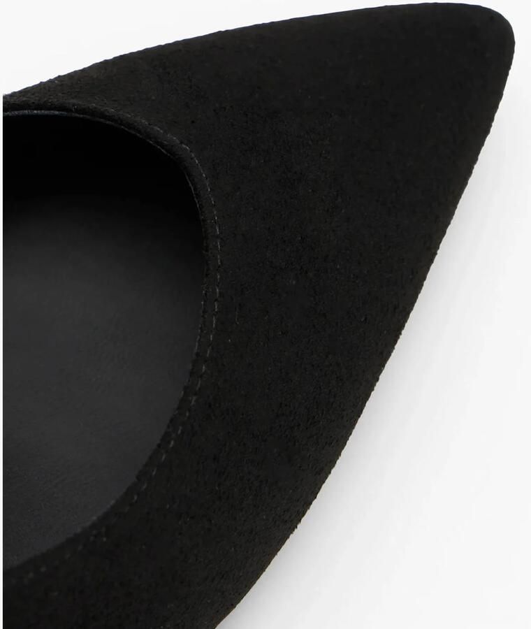 Graceland suède pumps met hak zwart - Foto 2