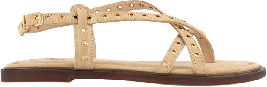 Graceland suède sandalen beige