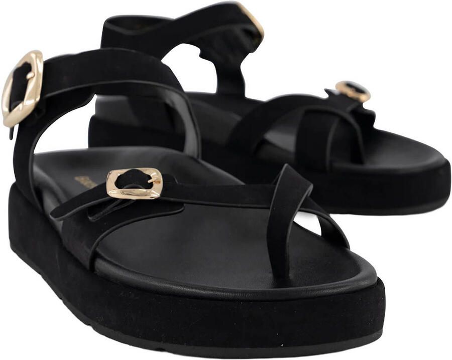 Graceland suède sandalen zwart - Foto 2