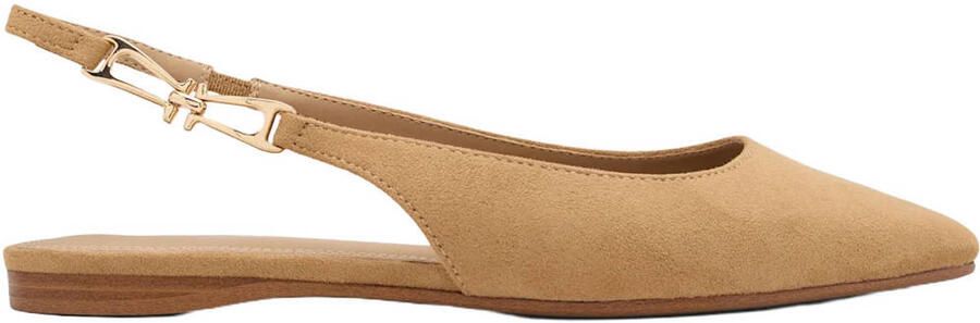 Graceland suède slingback loafers cognac
