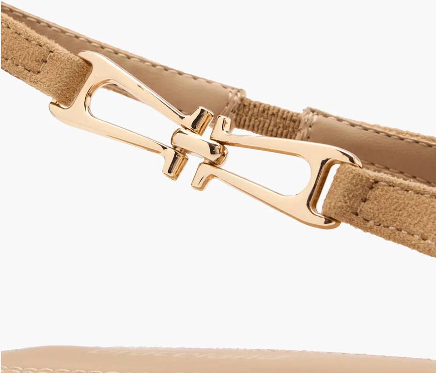 Graceland suède slingback loafers cognac - Foto 2