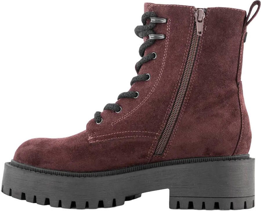 Graceland suède veterboots met profielzool bordeaux - Foto 3